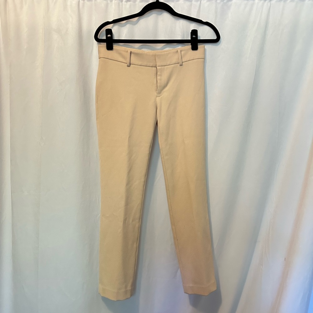 Club Monaco Cream Textured Pants